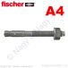   FAZ II Plus 6/10 R  alapcsavar repedéses betonba A4 (50/cs) FISCHER
