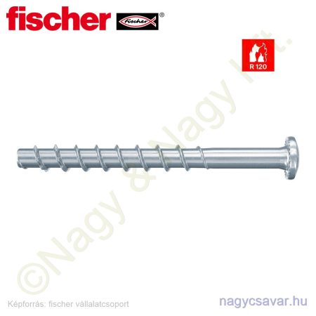 FBS 5x40 /5 P betoncsavar domború fejjel Tx30 (100/cs) FISCHER