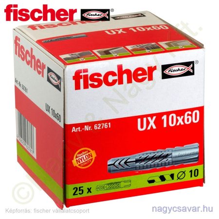 UX 10x60 univerzális dübel (25/cs) FISCHER