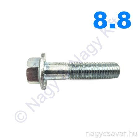 M5x20 hlf.tm.recézett peremes csavar horg. 8.8  (500/cs)