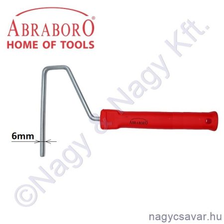Festőhenger nyél 100mm, O6 hosszú szárral ABRABORO
