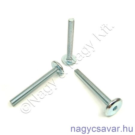 M6x16 lapos fejű bkny. bútorcsavar horg.