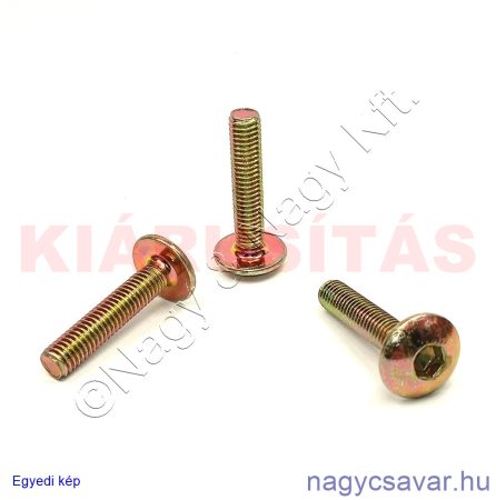 M6x30 df.bkny.bútorcsavar sárga