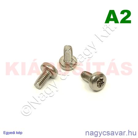 M4x8 df.tx.menetnyomó csavar (Tx20) A2**