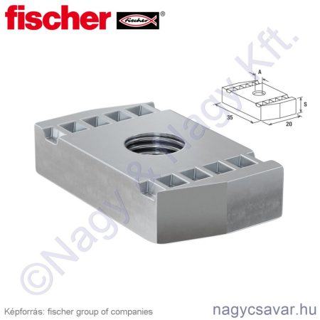 FCN 8 csúszóanya 100db/cs Fischer