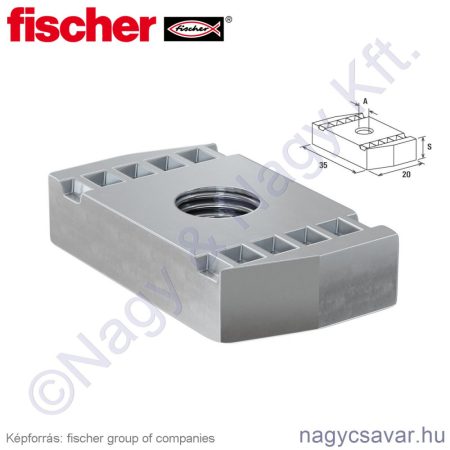 FCN 10 csúszóanya 100db/cs FISCHER