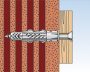 UX 8x50 R univerzális dübel peremmel (100/cs) FISCHER