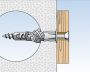UX 8x50 R univerzális dübel peremmel (100/cs) FISCHER
