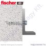 FTP K 8 Turbó gázbeton dübel, műanyag (25/cs) FISCHER