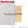 FTP K 8 Turbó gázbeton dübel, műanyag (25/cs) FISCHER