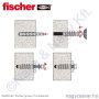 FTP M 6 Turbó gázbeton dübel, fém (25/cs) FISCHER