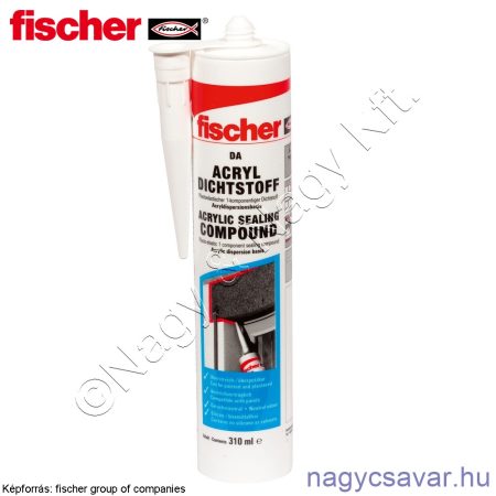 DA akril tömitőanyag fehér 310ml Fischer