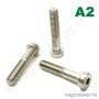 M6x10 af.bkny.csavar Din 7984 A2