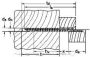 S 10 J 75 S beállítócsavar+dübel 50db/cs