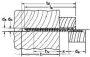 S 10 J 75 S beállítócsavar+dübel 50db/cs