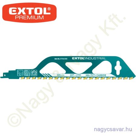 Szablyafűrészlap 305x50x2,5mm HM 1db EXTOL Prémium