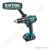 Akkus ütvefúró-csavarozó szénkefementesi motor 20V Li-Ion 1x2,0Ah + koffer 80/60Nm EXTOL Industrial Akkus ütvefúró-csavarozó szénkefementesi motor 20V Li-Ion 1x2,0Ah + koffer 80/60Nm EXTOL Industrial