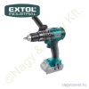 Akkus ütvefúró-csavarozó szénkefementes motor, Share20V 20V Li-Ion akku és töltő nélkül + koffer 80/60Nm EXTOL Industrial Akkus ütvefúró-csavarozó szénkefementes motor, Share20V 20V Li-Ion akku és töltő nélkül + koffer 80/60Nm EXTOL Industrial