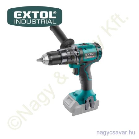 Akkus ütvefúró-csavarozó szénkefementes motor, Share20V 20V Li-Ion akku és töltő nélkül + koffer 80/60Nm EXTOL Industrial