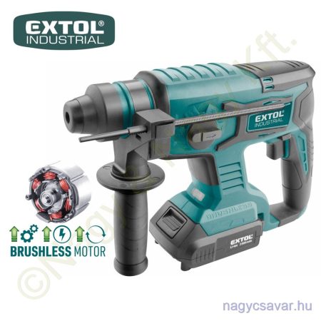 Akkus SDS+ fúrókalapács szénkefementes motor Share20V 20V Li-ion 1x2,0Ah + töltő 1,7J EXTOL Industrial