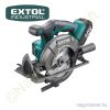 Akkus körfűrész Share20V szénkefenélküli motor 20V Li-ion 1x2,0Ah +töltő 0-3.650 1/perc, Ø165mm tárcsa EXTOL Industrial Akkus körfűrész Share20V szénkefenélküli motor 20V Li-ion 1x2,0Ah +töltő 0-3.650 1/perc, Ø165mm tárcsa EXTOL Industrial