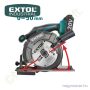 Akkus körfűrész Share20V szénkefenélküli motor 20V Li-ion 1x2,0Ah +töltő 0-3.650 1/perc, Ø165mm tárcsa EXTOL Industrial
