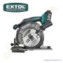Akkus körfűrész Share20V szénkefenélküli motor 20V Li-ion 1x2,0Ah +töltő 0-3.650 1/perc, Ø165mm tárcsa EXTOL Industrial
