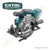 Akkus körfűrész szénkefenélküli motor Share20V 20V Li-ion akku és töltő nélkül 0-3.650 1/perc Ø165mm tárcsa EXTOL Industrial Akkus körfűrész szénkefenélküli motor Share20V 20V Li-ion akku és töltő nélkül 0-3.650 1/perc Ø165mm tárcsa EXTOL Industrial