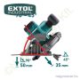 Akkus körfűrész szénkefenélküli motor Share20V 20V Li-ion akku és töltő nélkül 0-3.650 1/perc Ø165mm tárcsa EXTOL Industrial