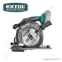 Akkus körfűrész szénkefenélküli motor Share20V 20V Li-ion akku és töltő nélkül 0-3.650 1/perc Ø165mm tárcsa EXTOL Industrial