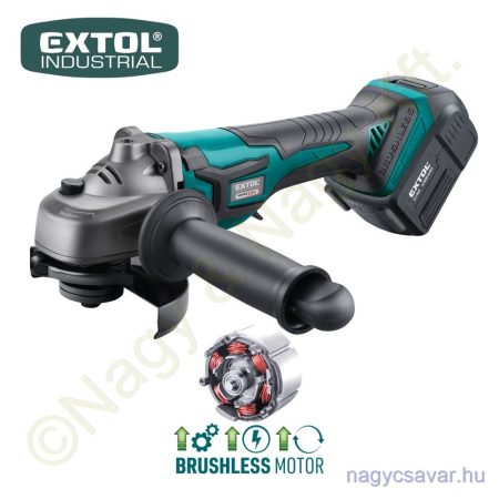 Akkus sarokcsiszoló szénkefementes motor Share20V 20V Li-ion 1x4,0Ah + töltő Ø125mm EXTOL Industrial
