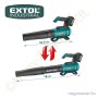 Akkus lombfúvó, kefementes motor, SHARE 20V 20V Li-Ion 1x4,0Ah EXTOL Industrial