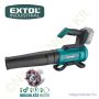 Akkus lombfúvó, kefementes motor, SHARE 20V 20V Li-Ion akku és töltő nélkül EXTOL Industrial