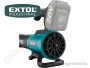 Akkus lombfúvó, kefementes motor, SHARE 20V 20V Li-Ion akku és töltő nélkül EXTOL Industrial