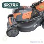 Akkus fűnyíró önjáró, szénkefementes motor 60V Li-Ion akku és töltő nélkül EXTOL Industrial