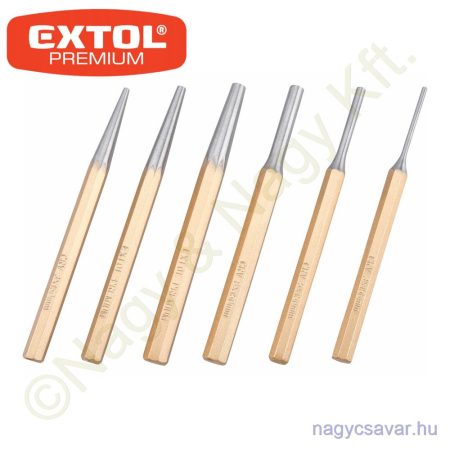 Kiütő klt. 3-8mm 150mm 6r. EXTOL Prémium