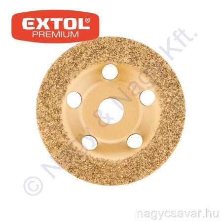 Keményfém szemcsés csiszoló korong 125mm P20 EXTOL Prémium