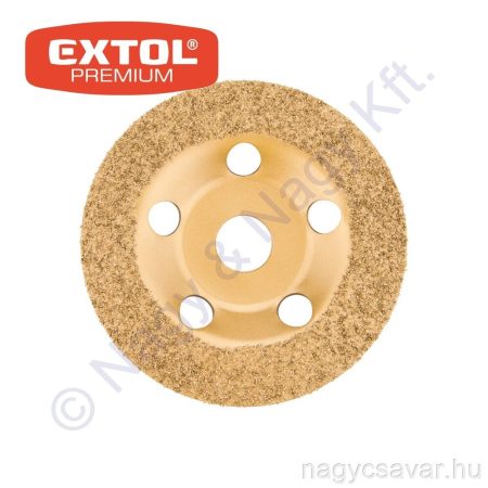 Keményfém szemcsés csiszoló korong 125mm P46 EXTOL Prémium