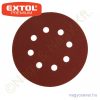 Excenter csiszoló vászon, tépőzáras, Ø125mm 8 lyuk P40 10db EXTOL Prémium