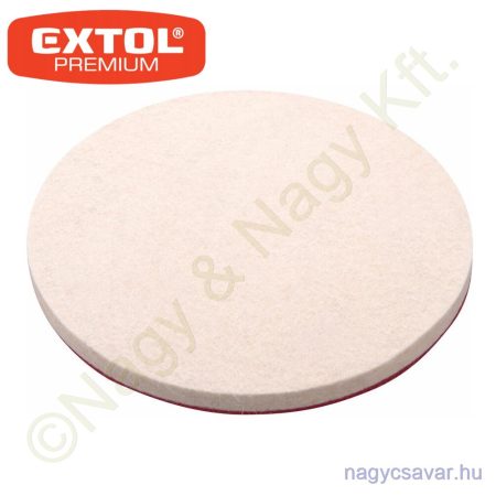 Polírozó korong fehér, tépőzáras, Ø150x7mm  EXTOL Prémium