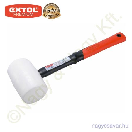 Gumikalapács fehér 80mm EXTOL Prémium