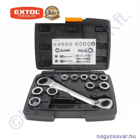 Racsnis csillagkulcs klt. 13r. 8-19mm EXTOL Prémium