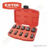 Gépi dugókulcs klt. 1/2'' 9-27mm-ig  10r. EXTOL Prémium