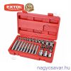 TORX dugókulcs és bit klt. 35r. EXTOL Prémium TORX dugókulcs és bit klt. 35r. EXTOL Prémium