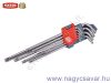 Torx kulcs klt. hosszú T10-T50