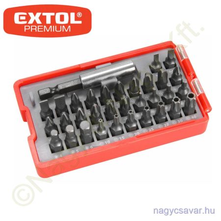 Behajtóhegy készlet 33r. EXTOL Prémium