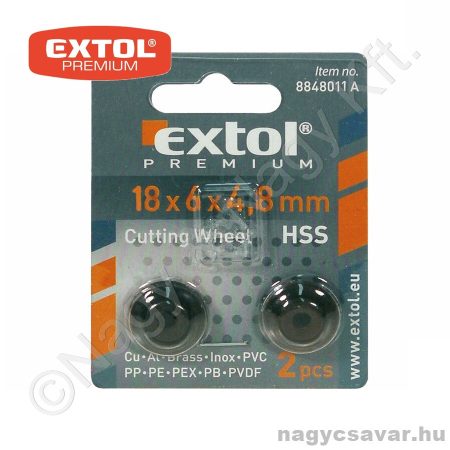 Csővágó tartalék vágókerék , 3-30mm 2db/cs EXTOL Prémium
