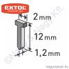 Tűzőgép szeg fejjel 12mm 1.000db EXTOL Prémium Tűzőgép szeg fejjel 12mm 1.000db EXTOL Prémium