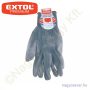 Kötött kesztyű szürke nylon 10" nitrilbe mártott tenyér és ujjhegy EXTOL Prémium