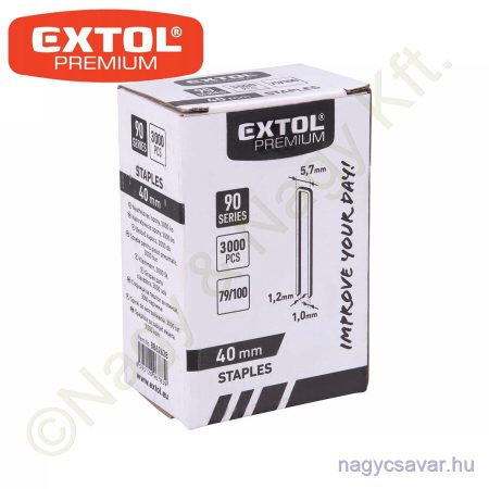 Kapocs 5,7×1,25×1,0mm, hossz.: 40mm 3.000db EXTOL Prémium